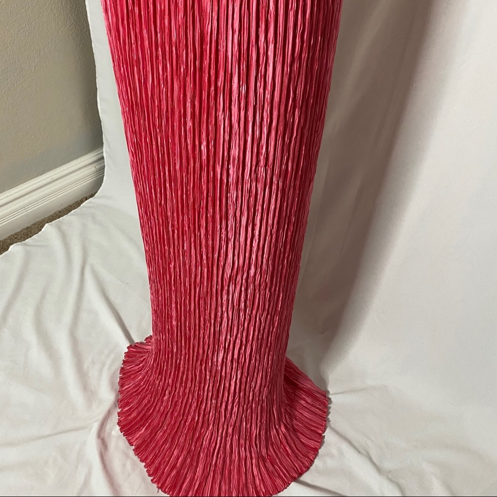 Mary McFadden Pink Pleated Gown - Picture 9 of 10